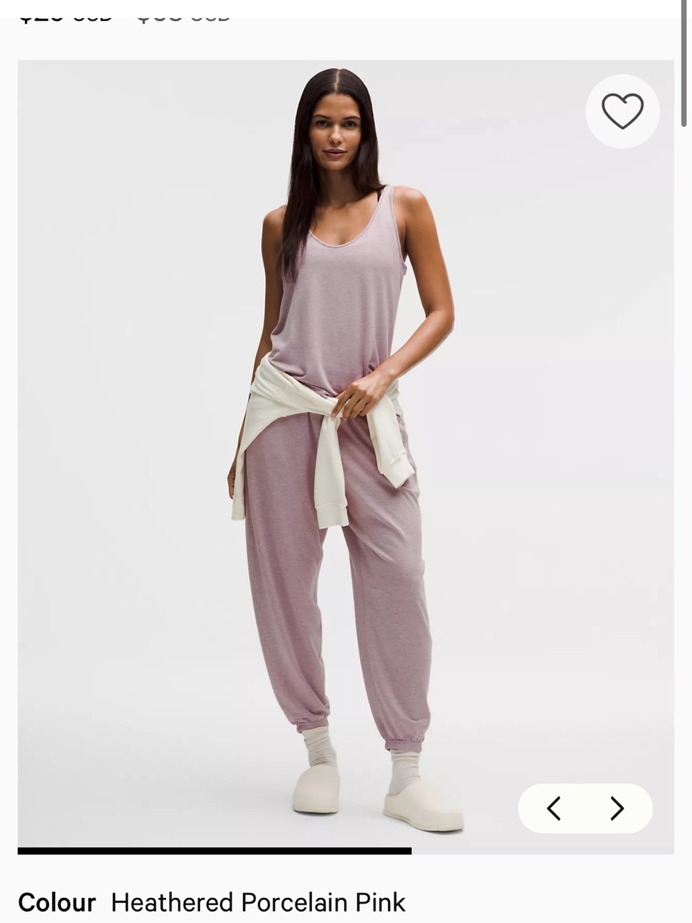 Lululemon becalm pants and v neck top brand new, super soft